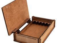 Деревянная шкатулка для хранения 6-ти брусков, 200 мм