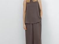 Сатиновый топ, Коричневый