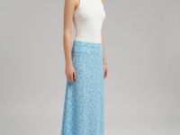 Шифоновая юбка миди с цветочным принтом