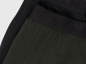 Трусы-транки со средней посадкой, 2 шт., Зеленый