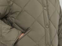 Стёганая куртка с капюшоном, Желтый