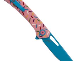 Нож складной Mr.Blade Finch Doughnut, сталь AUS-8 BL, рукоятка G10 Pink