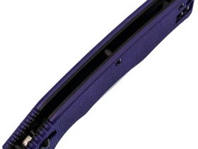 Складной нож Obertech ns-01 Drop point satin, сталь VG-10, рукоять G10, фиолетовый