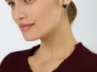 Серьги-пусеты в виде сердец, Мультицвет