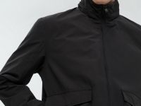 Ветровка-бомбер со съемным капюшоном