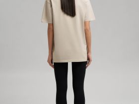 Футболка свободного кроя из мерсеризованного хлопка