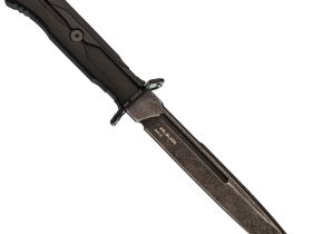 Тактический нож Mr.Blade Leshiy blackwash, сталь AUS-8, рукоять Black Elastron