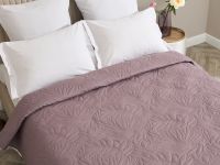 Покрывало Листочки/Fogliare, розовая пудра