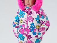 Комплект текстильный с полиуретановым покрытием для девочек: куртка, полукомбинезон