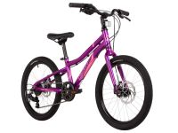 Детский велосипед Novatrack Novara 20 Disc, год 2025, цвет Фиолетовый