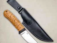 Нож разделочный АиР "Горностай", сталь 95х18, рукоять карельская береза