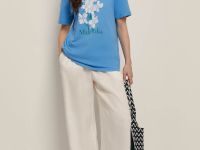 Футболка свободного силуэта с принтом