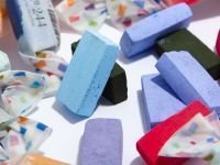 Пастель сухая, мягкая ручной работы EARTHBERRY №107 Папоротник зелёный светлый