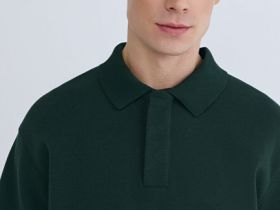 Поло свободного силуэта, Зеленый