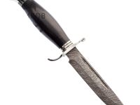 Нож финка НКВД из дамасской стали, мельхиор