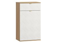 Обувница Монблан 63x110 Косы Белый