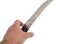 Нож Засапожный, сталь Х12МФ, рукоять граб, мельхиор