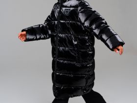 Пальто текстильное с полиуретановым покрытием для девочек