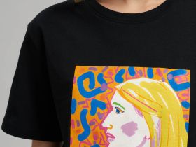 Футболка свободного кроя из хлопкового джерси