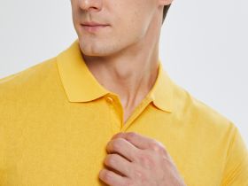 Однотонное поло из хлопка