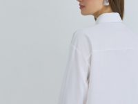 Блузка из сатина, Белый