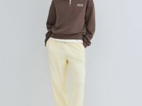 Толстовка с воротником-стойкой на молнии, Коричневый