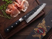 Кухонный нож Сантоку FISSMAN Hitsuchi, сталь Damascus