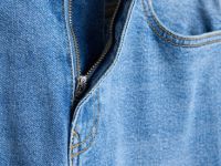 Джинсы Mom с высокой посадкой, Голубой