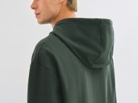 Толстовка на молнии с аппликацией, Зеленый