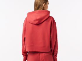 Женская толстовка Lacoste Core Active свободного кроя с капюшоном