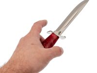 Нож Финка, сталь 95х18, рукоять кап клена/акрил