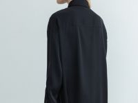 Блузка из сатина, Черный