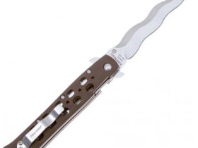 Нож складной Cold Steel Ti-Lite 4" Kris Plane, сталь AUS-10A, рукоять zytel, коричневый