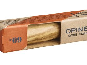 Складной нож Opinel №9, нержавеющая сталь, оливковое дерево