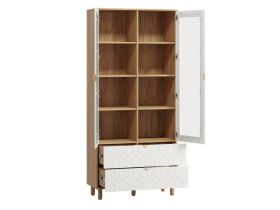 Витрина Теджонс 2-93x204 Деко Белый