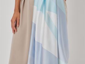 Платок шейный Divina, голубой I