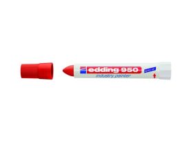 Маркер для промышленной графики Edding "950" 10 мм с круглым наконечником, красный
