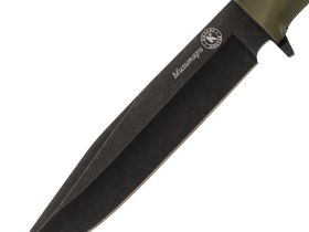 Нож Милитари, сталь AUS-8, рукоять хаки, Кизляр