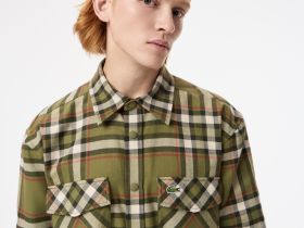 Мужская рубашка Lacoste свободного кроя