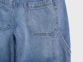 Джинсы объёмного кроя для девочек, Голубой