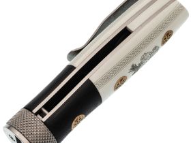 Складной нож Reptilian "Лесовик-01", сталь D2, рукоять G10, Limited Edition, белый