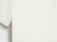 Базовый джемпер поло с коротким рукавом, Белый