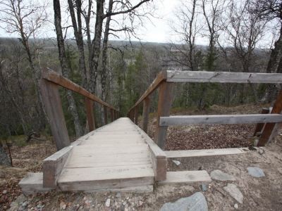 Лестница на северном склоне горы Секирной