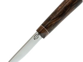 Нож Северный шейный, сталь Х12МФ, рукоять корень кавказского ореха