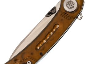 Складной нож Dr.Tech W3610PY, сталь 14C28N, рукоять PEI, желтый