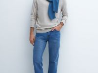 Прямые джинсы, Голубой