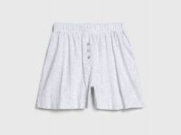 Пижамные шорты из ажурного трикотажа, Серый