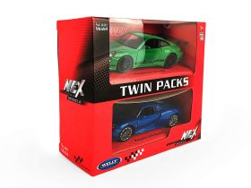 42310F-2G(V) Игрушечные машинки Welly Porsche 918 Spyder и Porsche 911 (997) GT3 RS, 2 шт