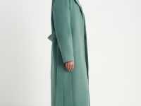 Пальто oversize силуэта с шерстью