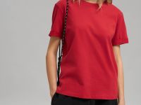 Футболка свободного кроя из джерси